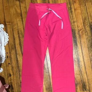FIGS XS-P limited Hot Pink Livingston scrub pant